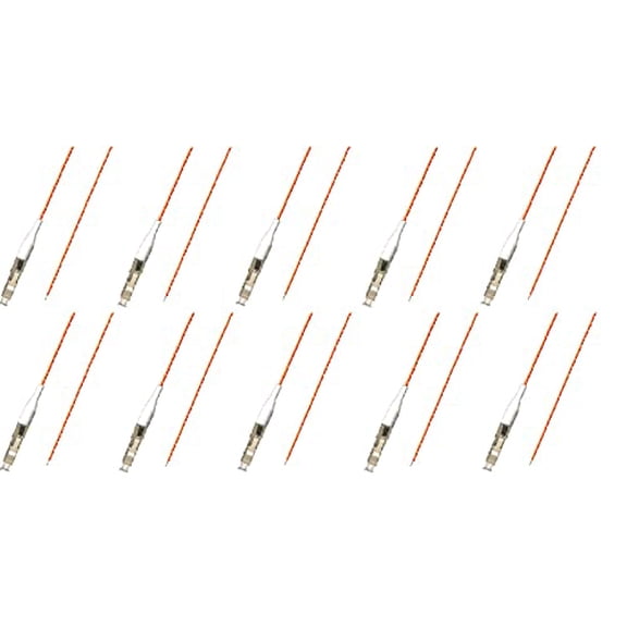 Ultra Spec Cables LC Multimode 50/125 Simplex Pigtail Fiber Optic 1M - 0.9 mil - 10 Pack for Splice