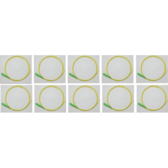 Ultra Spec Cables SC/APC Singlemode 9/125 Simplex Pigtail Fiber Optic 1M - 0.9 mil - 10 Pack