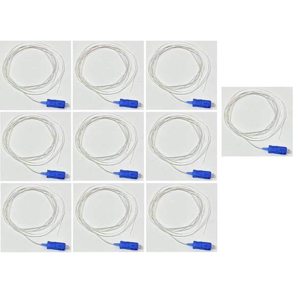 Ultra Spec Cables SC Singlemode 9/125 Simplex Pigtail Fiber Optic 1M - 0.9 mil - 10 Pack for Splice