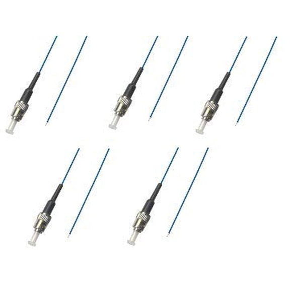 Ultra Spec Cables ST Singlemode 9/125 Simplex Pigtail Fiber Optic 1M - 0.9 mil - 5 Pack for Splice