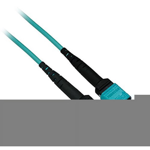 Ultra Spec - MTP 10Gb 50/125 OM3 Multimode Fiber Optic Cable Plenum (OFNP) 12 Fiber - 1 Meter Male to Female Type A