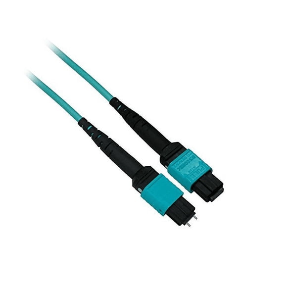 Ultra Spec - MTP 40Gb 50/125 OM3 Multimode Fiber Optic Cable Plenum (OFNP) 12 Fiber - 15 Meter Male to Female Type B