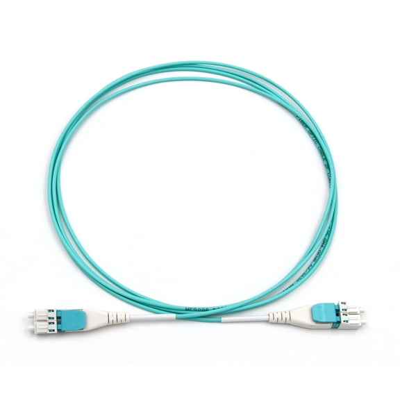 Ultra Spec Uniboot Multimode Duplex OM4 LC-UPC/LC-UPC Flat Clip Reverse Polarity High Density Fiber Optic Cable - 2 Meter