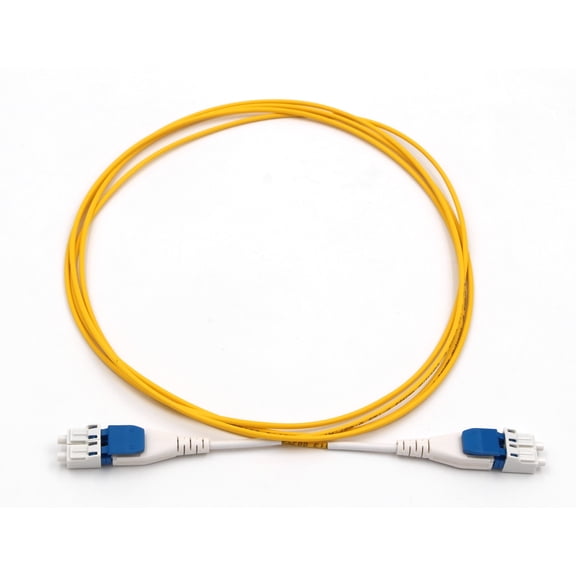 Ultra Spec Uniboot Singlemode Duplex LC-UPC/LC-UPC Flat Clip Reverse Polarity High Density Fiber Optic Cable - 2 Meter