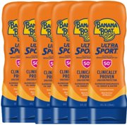 Ultra Sport Sunscreen SPF 50 - Heat, Sweat & Waterproof Sunscreen for Swimming & Sport Activities as Sun Block | Non Greasy Sunscreen in Breathable Formula| 8 OZ Per Pack, Pack of 6