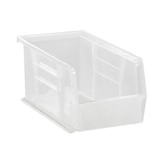 Ultra Stack & Hang Bin, Clear - 10.87 x 5.5 x 5 in.
