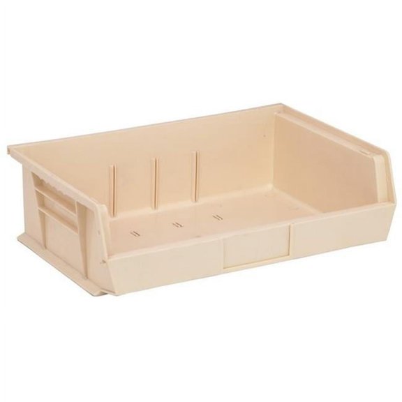 Ultra Stack & Hang Bin, Ivory - 10.87 x 16.5 x 5 in.