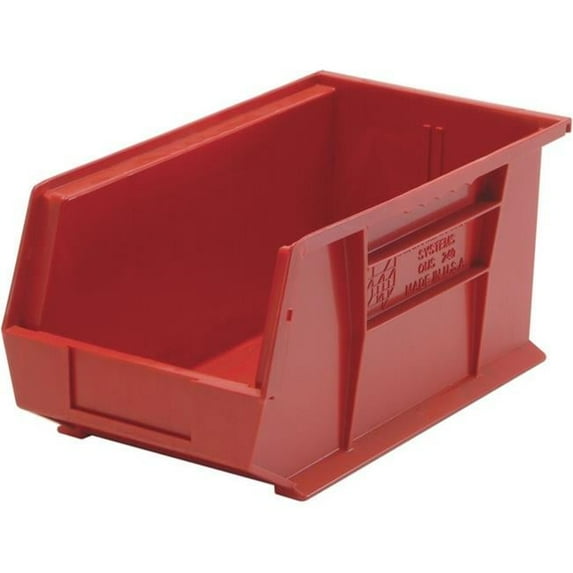 Ultra Stack & Hang Bin, Red - 14.75 x 8.25 x 7 in.