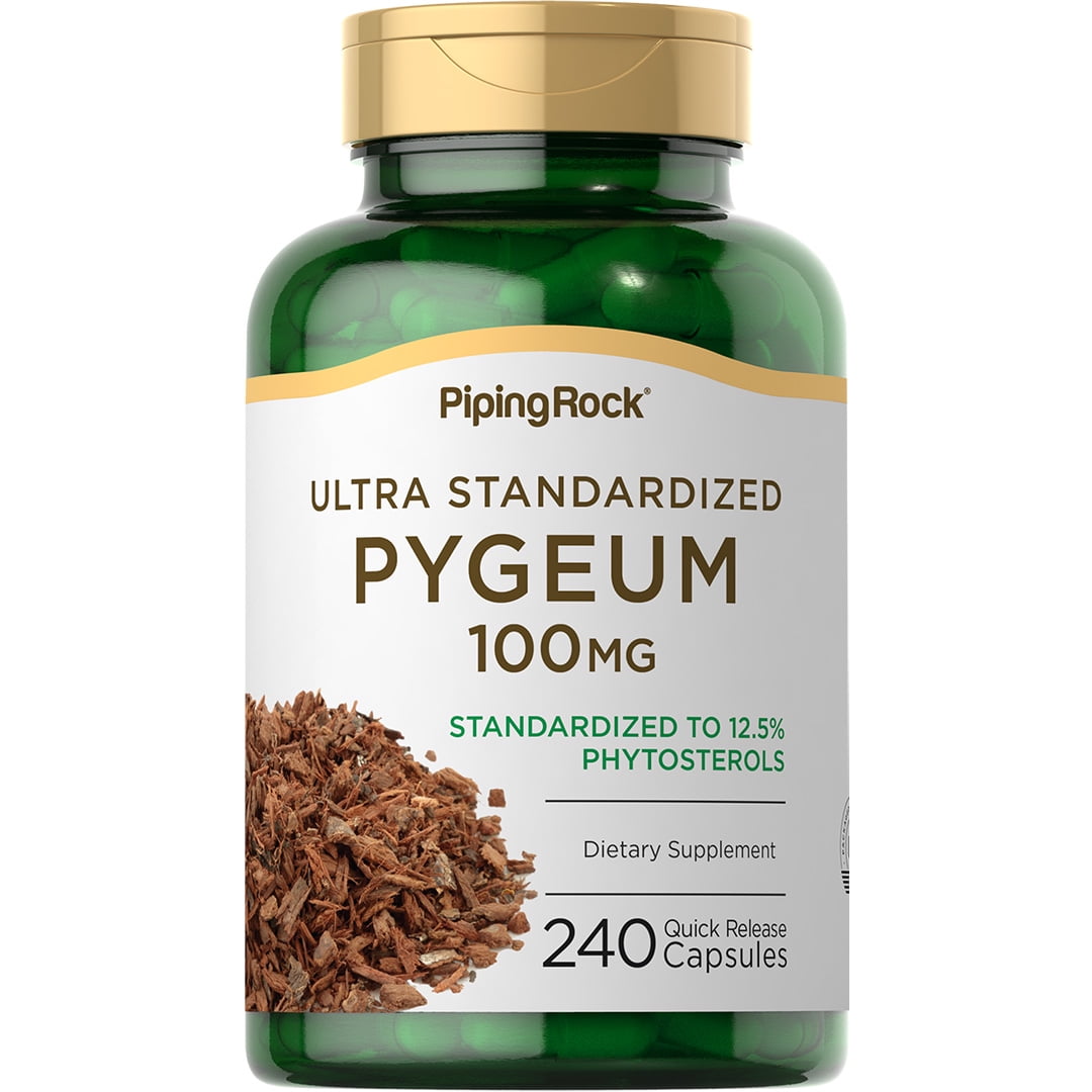 Ultra Standardized Pygeum 100 mg | 240 Capsules for Men and Women | by Piping Rock
