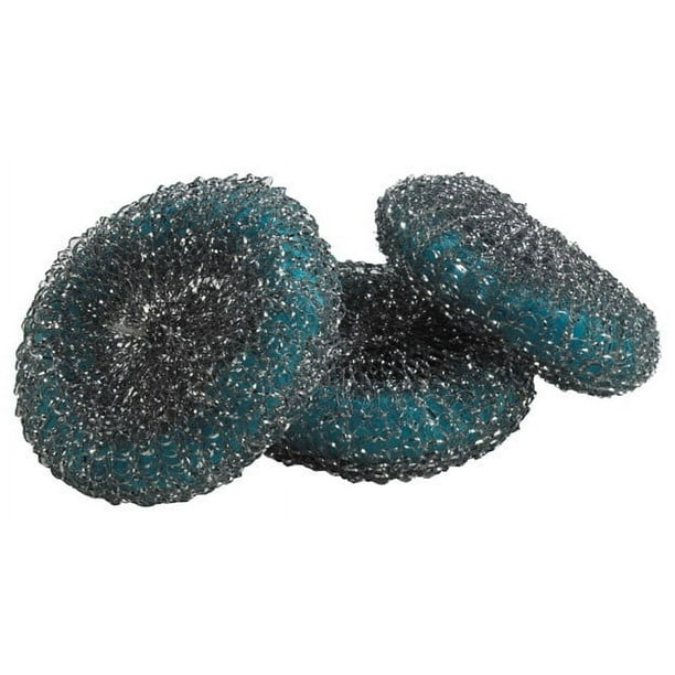 Ultra Steel Scrubbers, Gray/Silver, 3/Pack Ultra Steel Scrubbers, Gray/Silver, 3/Pack