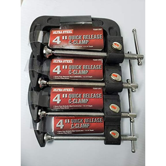 Ultra Steel TG00120C 4" Quick Release C-Clamp (4)