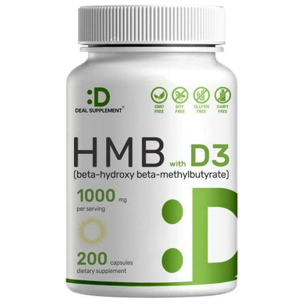 Ultra Strength Hmb Supplements 1000Mg With Vitamin D3 2000 Iu Per Serv