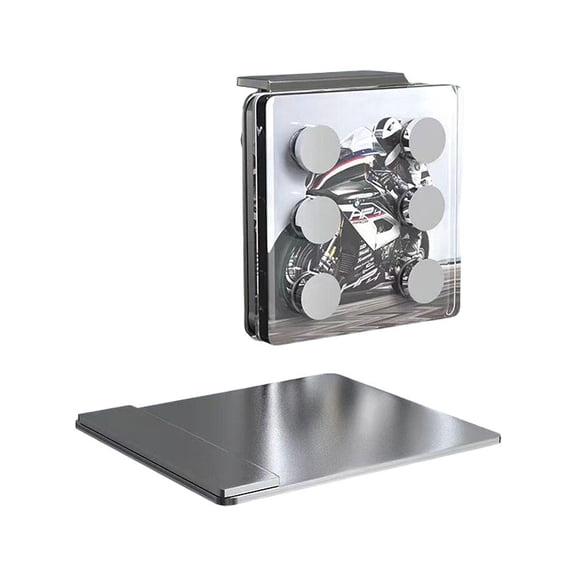 Ultra-Strength Magnetic Phone Mount for Motorcycles, Robust 6-Magnet High-Speed Stable Holder, Sturdy Resilient Metal Bracket with Professional Adhesive