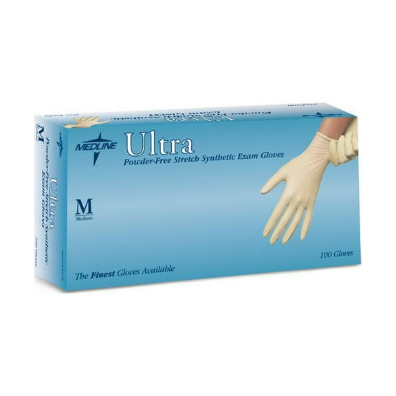 Ultra Stretch Synthetic Exam Gloves,Medium
