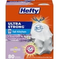 thumbnail image 1 of Ultra Strong 13 Gallon Trash Bags, Tall Kitchen Trash Bags 13 Gallon Size, Drawstring Closure, Continuous Odor Control, White, Lavender and Sweet Vanilla Scent, 80 Bags, 1 of 4