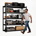 thumbnail image 1 of Ultra-Strong Adjustable Shelf Unit, 4-Tier Metal Shelving Organizer with 600 lb/Shelf Rating, Ideal for Home Garage Storage, Pantry, Office, Laundry & Utility Rooms | 40" x 18" x 54", 1 of 8