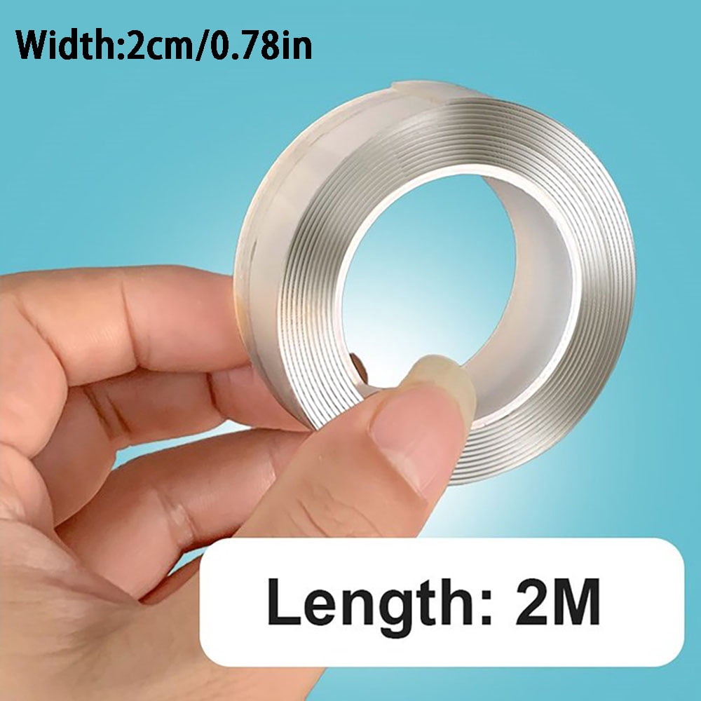Ultra Strong Double Sided Nano Tape 2M/5M Heavy Duty Adhesive Tape for Home Appliance Mounting and Wall Fixing Waterproof Tape