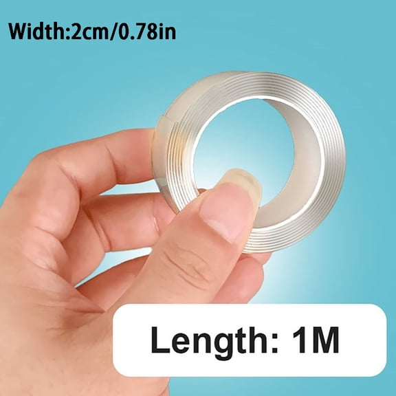 Ultra Strong Double Sided Nano Tape 2M/5M Heavy Duty Adhesive Tape for Home Appliance Mounting and Wall Fixing Waterproof Tape