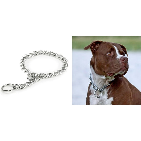 Ultra Strong Extreme Heavy Duty 6mm Dog Choke Chain Training Collars Heavy Steel (24 Inches)