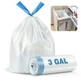 thumbnail image 1 of Yolmary Ultra Strong Kitchen Garbage Bag,40CM X 45CM,20 Count(White), 1 of 7