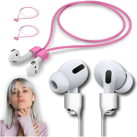 Ultra Strong Magnetic Airpod Pro Strap Anti-Lost Cord Sports Lanyard Compatible with Airpods 3rd 2nd Generation Pro 3 2 1 (Pink)