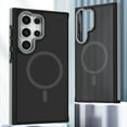 thumbnail image 1 of Ultra Strong Magnetic for Samsung Galaxy S24 Ultra Case,Military Grade Drop Protection,Compatible with MagSafe,Shockproof Anti-Scratch Translucent Matte Slim Fit Stylish Phone Protective Cover,Gray, 1 of 5