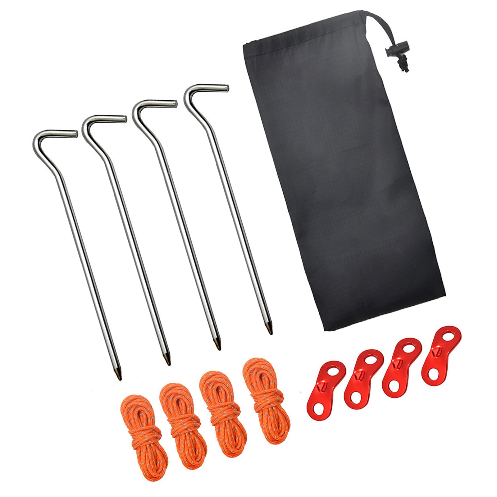Ultra-Strong Portable Tent Stakes for Hiking Backpacks, Heavy-Duty Ground Pegs for All Weather Conditions