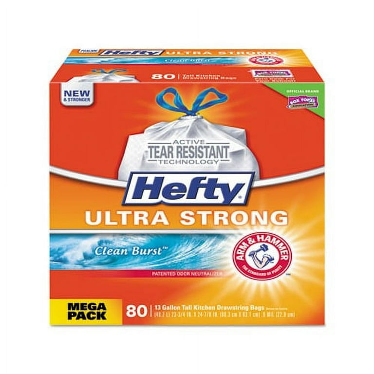 Ultra Strong Scented Tall White Kitchen Bags, 13 gal, 0.9 mil, 23.75 Ultra Strong Scented Tall White Kitchen Bags, 13 gal, 0.9 mil, 23.75