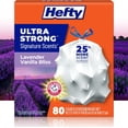 thumbnail image 1 of Ultra Strong Signature Scents 13 Gallon Trash Bags, Lavender Vanilla Bliss Scent, Tall Kitchen Trash Bags with 25% More Scent Technology, White, 80 Count, 1 of 4