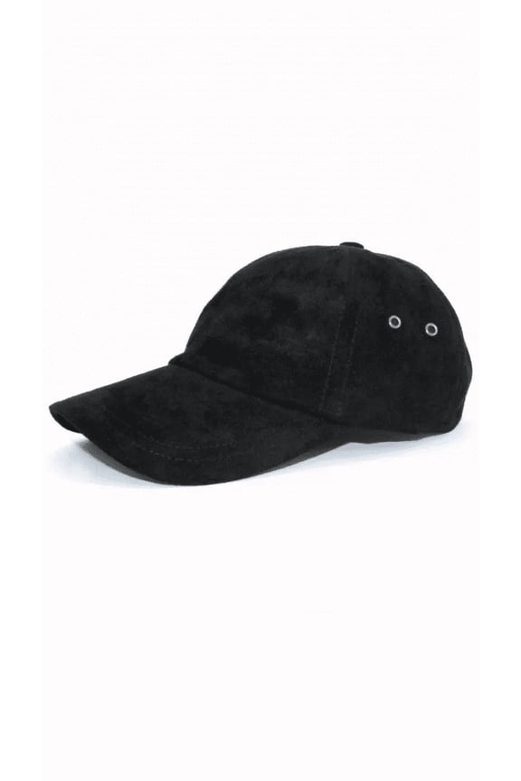 Ultra Suede Baseball Cap - Black