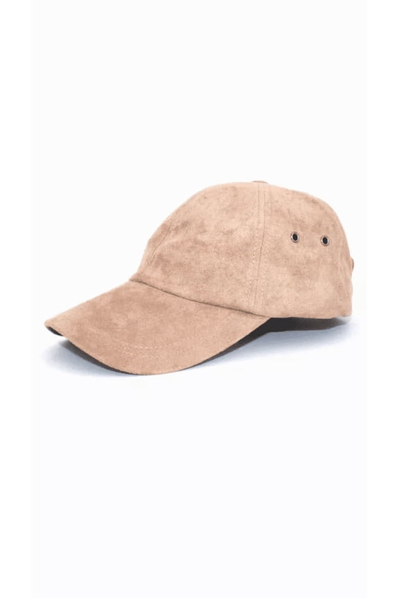 Ultra Suede Baseball Cap - Nude