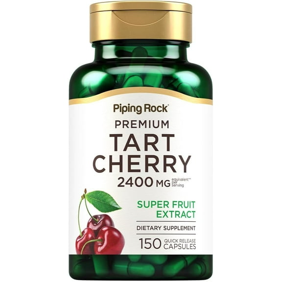 Ultra Tart Cherry | 2400 mg (per serving) | 150 Quick Release Capsules for Men and Women | by Piping Rock