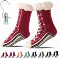 thumbnail image 1 of Ultra-Thick Slipper Home Socks,Non-Slip Fluffy Soft Warm Slipper Socks for Indoor Home Women Men, 1 of 7