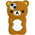 thumbnail image 1 of Ultra Thick Soft Silicone Case for Apple Teddy Bear Animal 3D Cartoon Japanese Cute Lovely Adorable Kawaii Kids Girls Women, 1 of 8