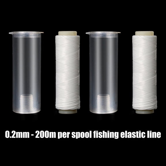 Ultra-Thin 0.2mm Fishing Elastic Line，High-Stretch Saltwater/Freshwater Cord with Anti-Slip Design for Anglers
