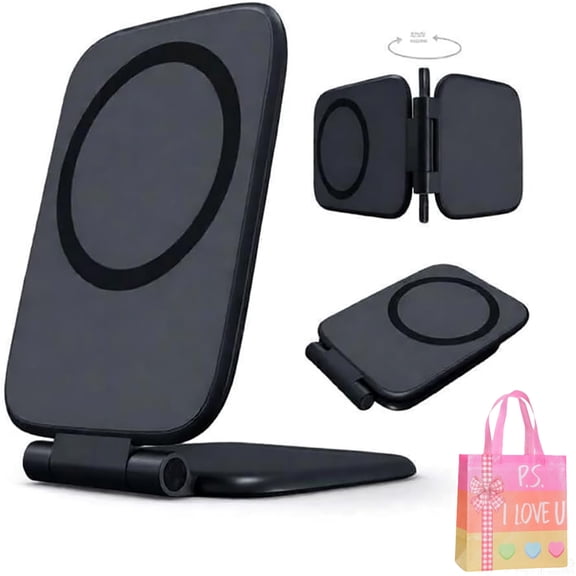 Ultra-Thin 270 Foldable Magnetic Car Phone Mount,Ultra-Slim Shockproof Magnetic Phone Holder Adjustable Strong Magnet Car Phone Mount Car Phone Holder for Windshield Dashboard with 17 16 15 Pro Max