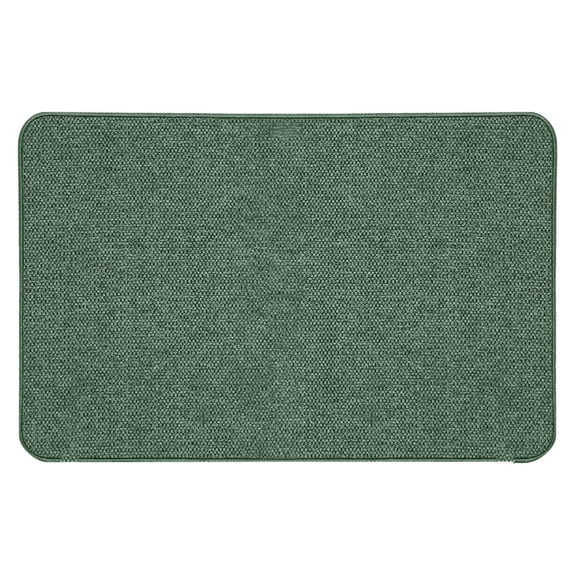 Ultra Thin Bath Mat 17x27 Inch, Non Rubber Bathroom Rugs Quick Dry, Absorbent Machine Washable Bath Mat for Shower Outside Sink, Low Profile Home Decor for Under Door