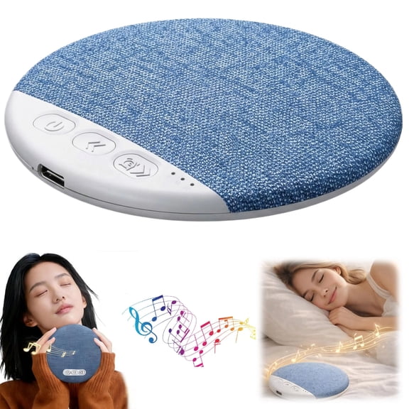 Ultra-Thin Bluetooth Pillow Speaker with Bluetooth 5.4, Flat Under Pillow Speakers for Sleeping, with White Noise & Sleep Timer, CD Player for Bedtime Music & Audiobooks, for Peaceful Nights