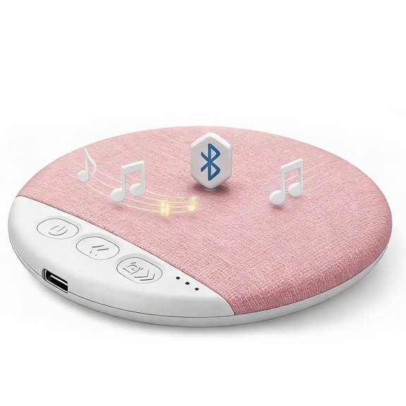 Ultra-Thin Bluetooth Pillow Speaker with White Noise, Auto-Off Timer for Side Sleepers