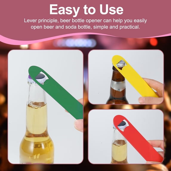 Ultra Thin Card Beer Bottle Opener,Flat Stainless Steel Opener Fits in Wallet for Travel