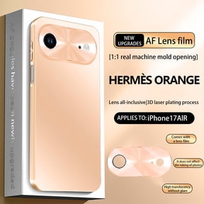 Ultra Thin Case Compatible with iPhone Air, Minimalist Matte Back Cover with Full Camera Protection, Luxury Anti-Scratch Shockproof Slim Shell For iPhone Air, Orange