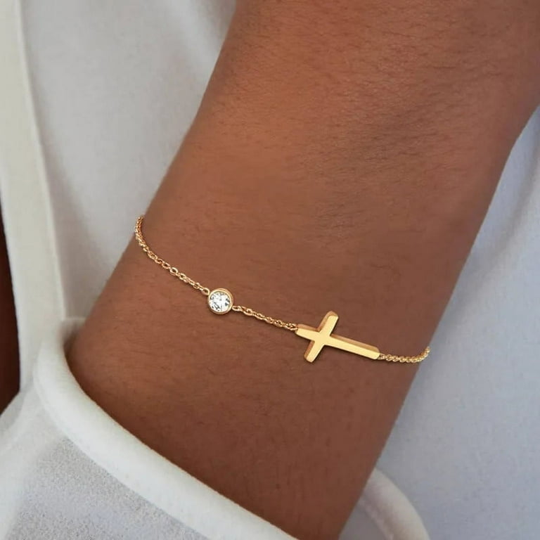 Fashion CZ Anchor Thin Chain Bracelet Fashion CZ Anchor Thin Chain Bracelet