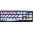 thumbnail image 1 of Ultra Thin Desktop PC Silicone Keyboard Cover Skin Protector Compatible for Logitech MK295 MK275 MK270 Wireless Keyboard, Logitech K200 K260 K270 MK200 MK260 Keyboard - Colorful, 1 of 6