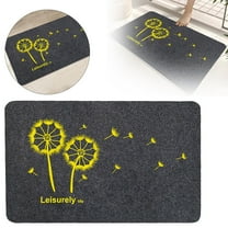 Ultra Thin Door Mat Indoor Entrance 24" x 16", Low-Profile Indoor Door Mat, Non Slip Entry Mat Rubber Backing Unique Herringbone Design Inside Doormat Dirt Trapper Entryway Mats