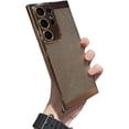 thumbnail image 1 of Ultra-Thin Electroplating Heat Dissipation Phone Case, Full Wrap Lens Film, Rigid Case, Drop Proof, for Samsung Galaxy S24 S23 S22 S21 Note20 Ultra Plus Phone Case (Gold,S22 Ultra), 1 of 8