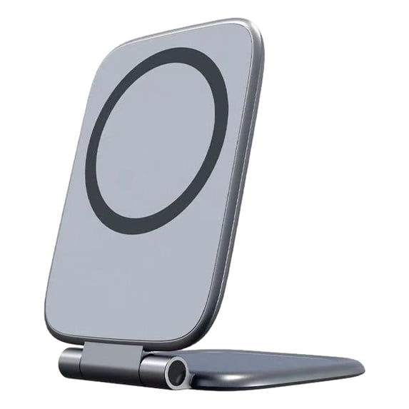 Ultra-Thin Foldable Magnetic Phone Mount, Adhesive Cell Phone Holder for Car Gym, Strong Grip Removable Base, Adjustable Viewing Angles, A Weak Magnetic Phone Holder