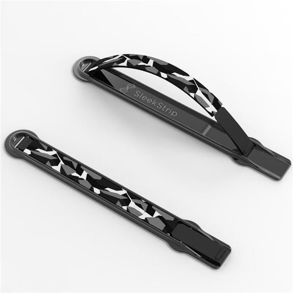 Ultra Thin Gunmetal Mobile Stand & Grip, Black, White & Camouflage