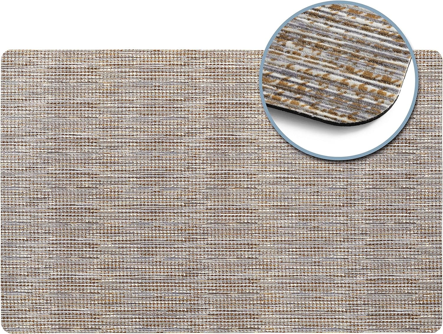 Ultra Thin Indoor Door Mat Kitchen Mat, Low Profile Stain Resistant