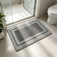 thumbnail image 1 of Ultra Thin Indoor Door Mat, Low-Profile Door Mat Indoor Entrance, Non Slip Rubber Backing Inside Doormat Washable Welcome Front Entryway Dirt Trapper Entry Mat, Grey, 1 of 6