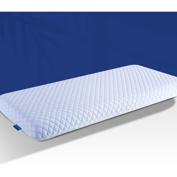 Ultra Thin King Size Cooling Memory Foam Pillow 2.75 Inch Height